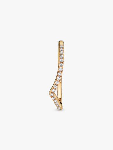 Funkelnder Wishbone Ring