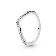 Funkelnder Wishbone Ring