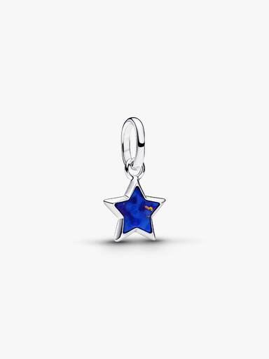 Blauer Stern Mini-Charm-Anhänger