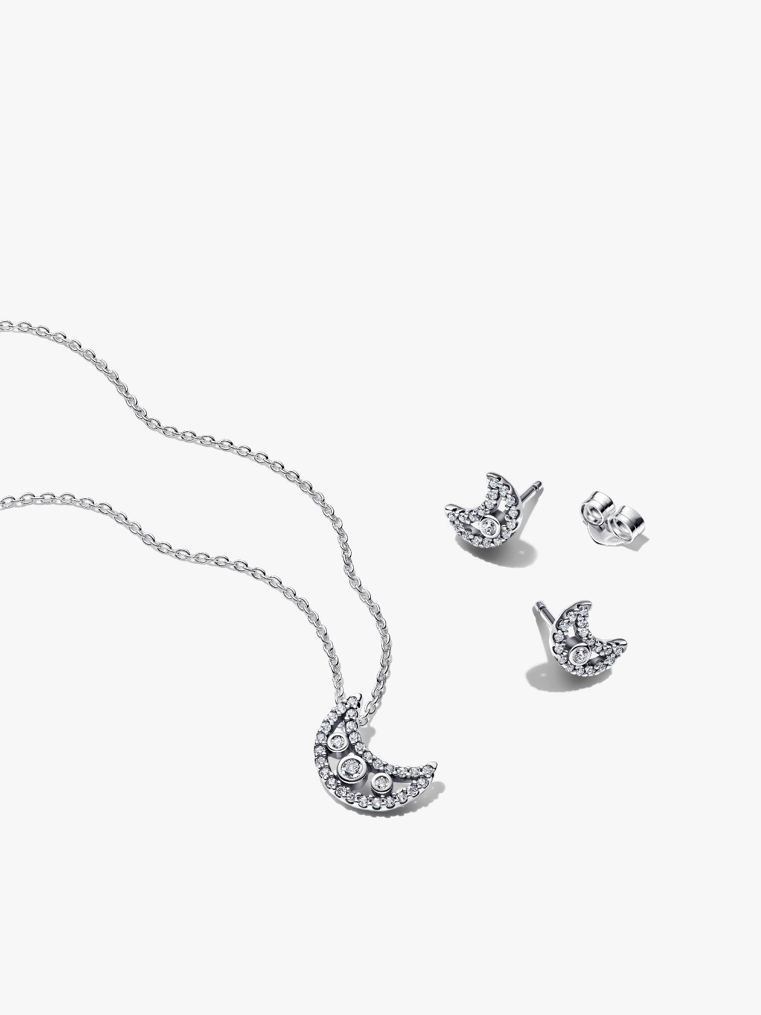 Schmuckset Mond Halskette & Ohrring Set