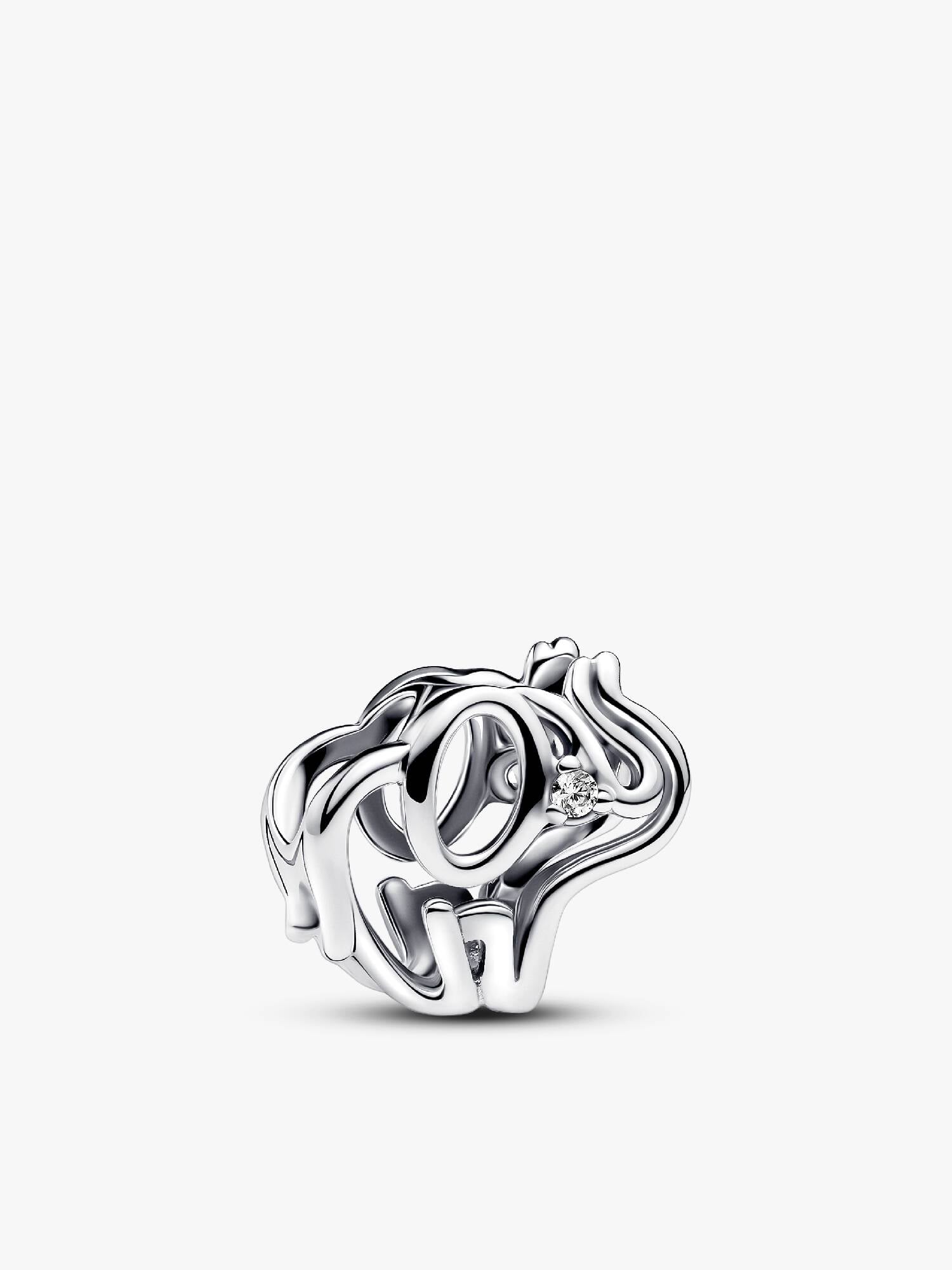 Offen gearbeitetes Elefanten Charm