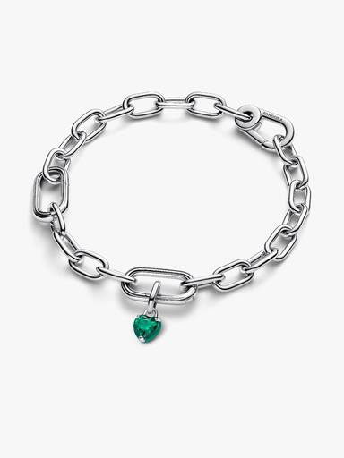 Pandora ME Grünes Chakra-Herz Mini-Charm-Anhänger