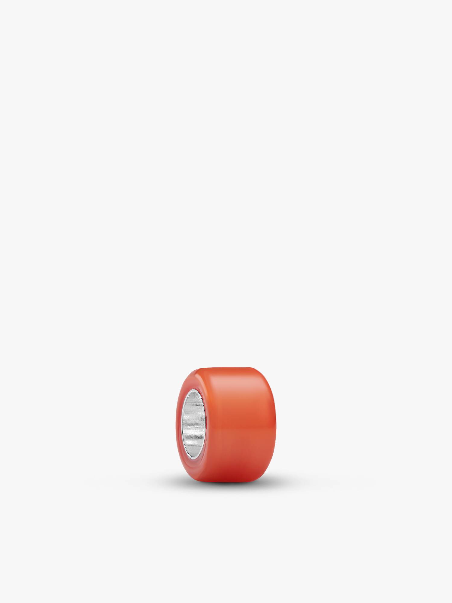 Orangefarbenes Murano-Glas Mini-Charm