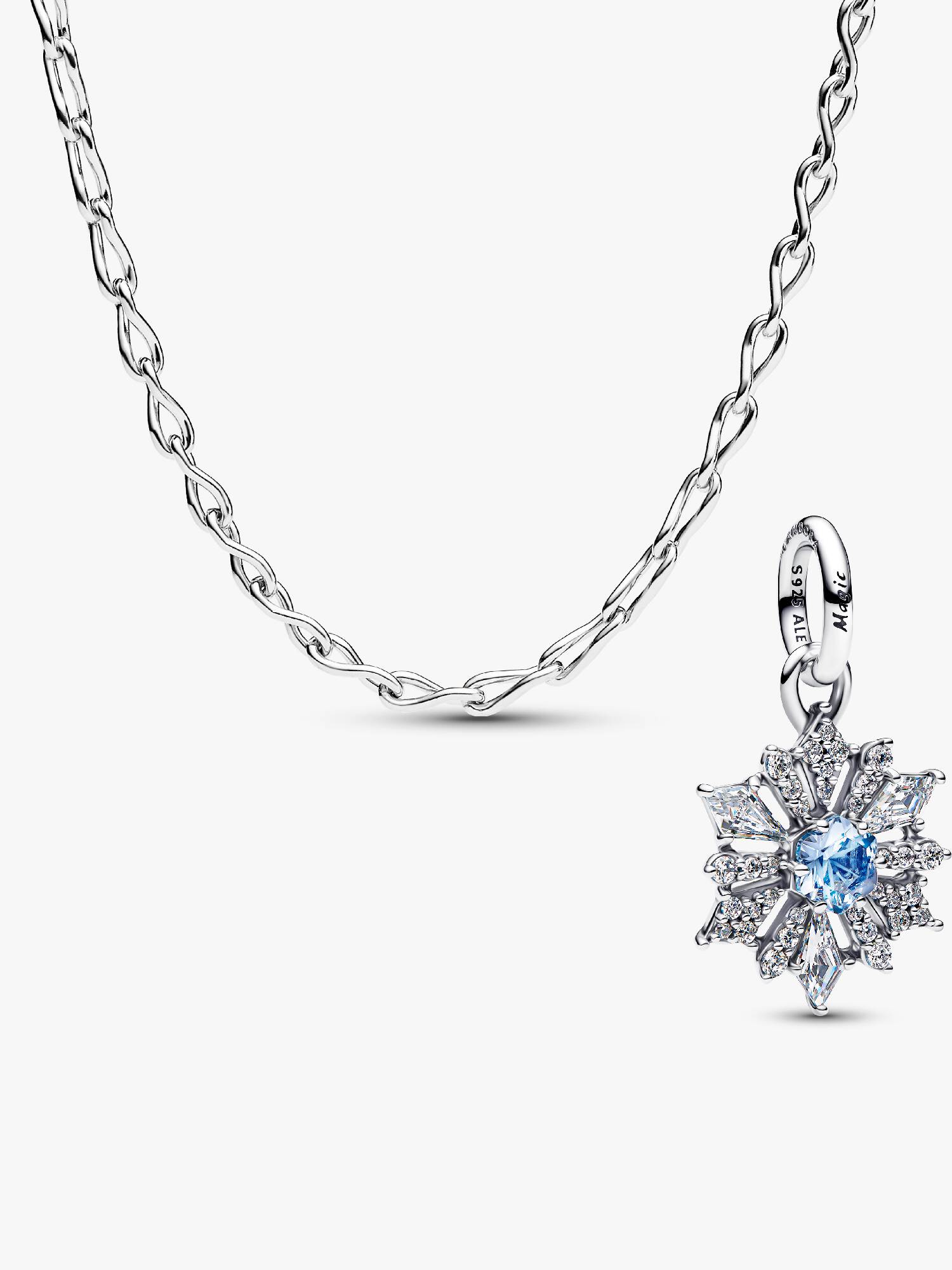 Disney Die Eiskönigin - Elsa Schneeflocke Charm-Anhänger Halskettenset