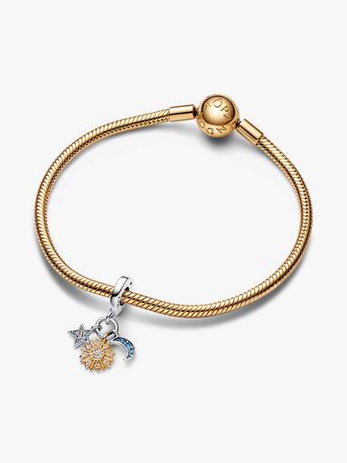 Bicolor Himmlischer Dreifacher Charm-Anhänger