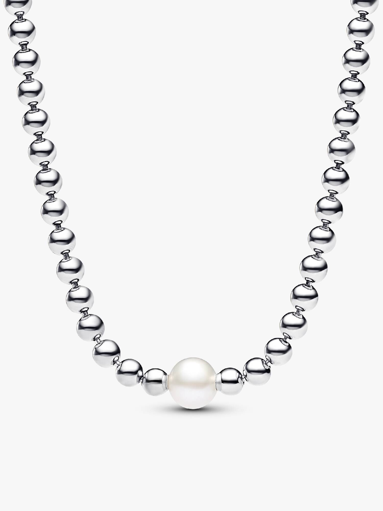 Behandelte Süßwasserzuchtperle & Kugeln Collier-Halskette