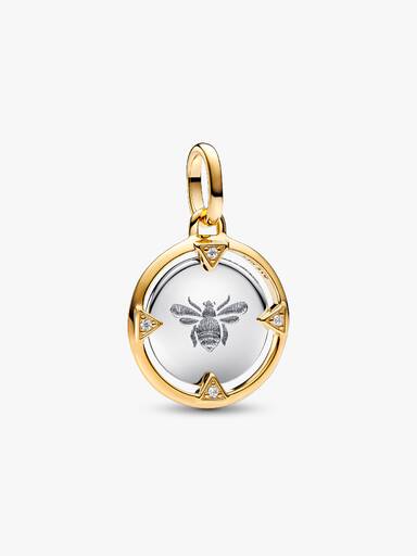 Biene Medaillon-Charm