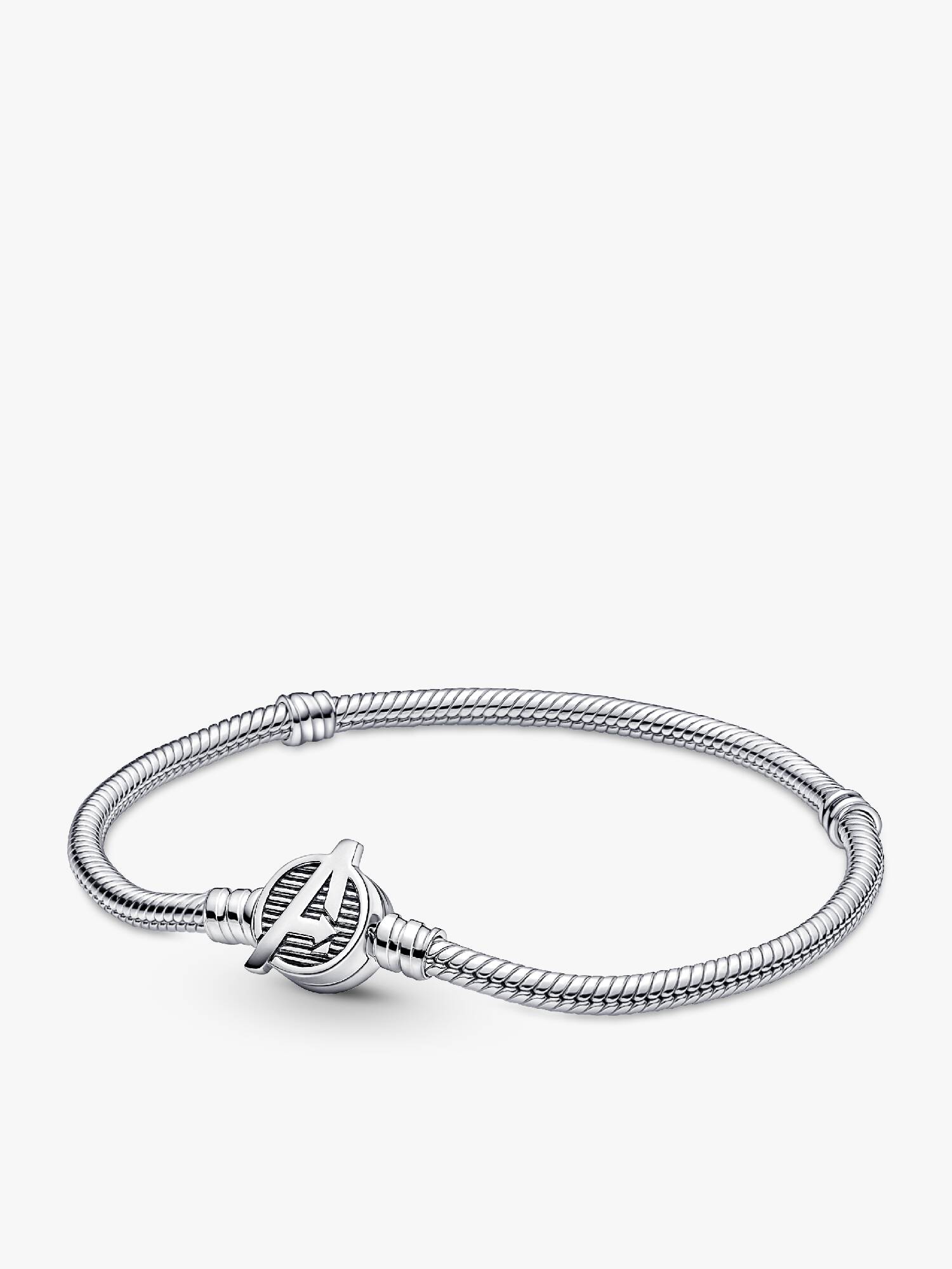 Pandora Moments Marvel The Avengers Logo-Verschluss Schlangen-Gliederarmband