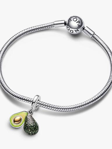 Avocado Doppelter Charm-Anhänger