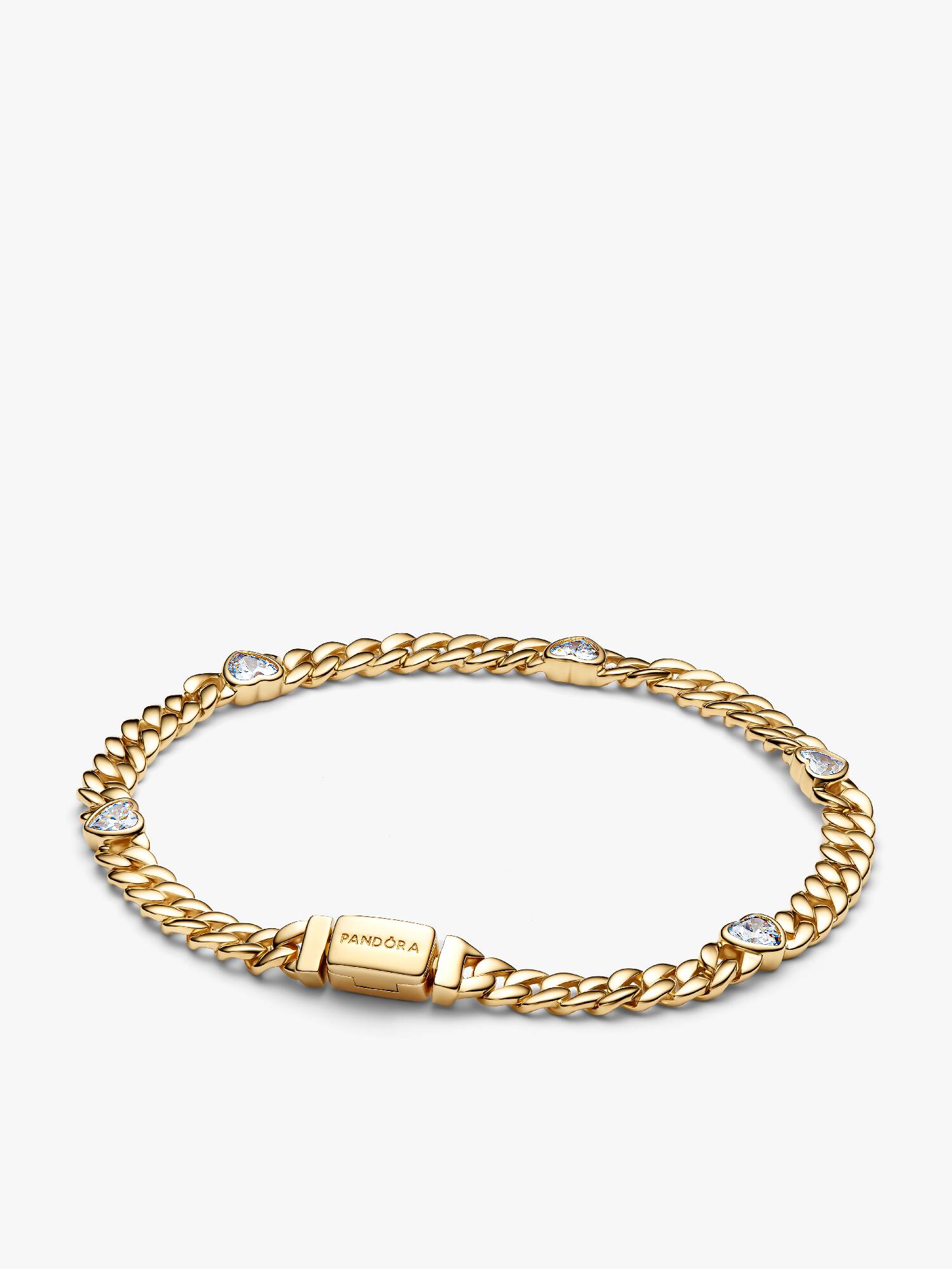 Herz Cuban-Gliederarmband