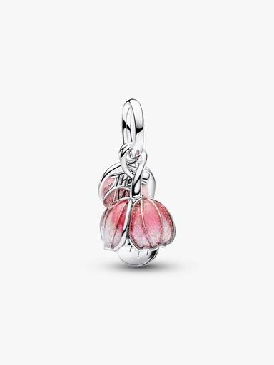 Bicolor Blühende Blume Charm-Anhänger