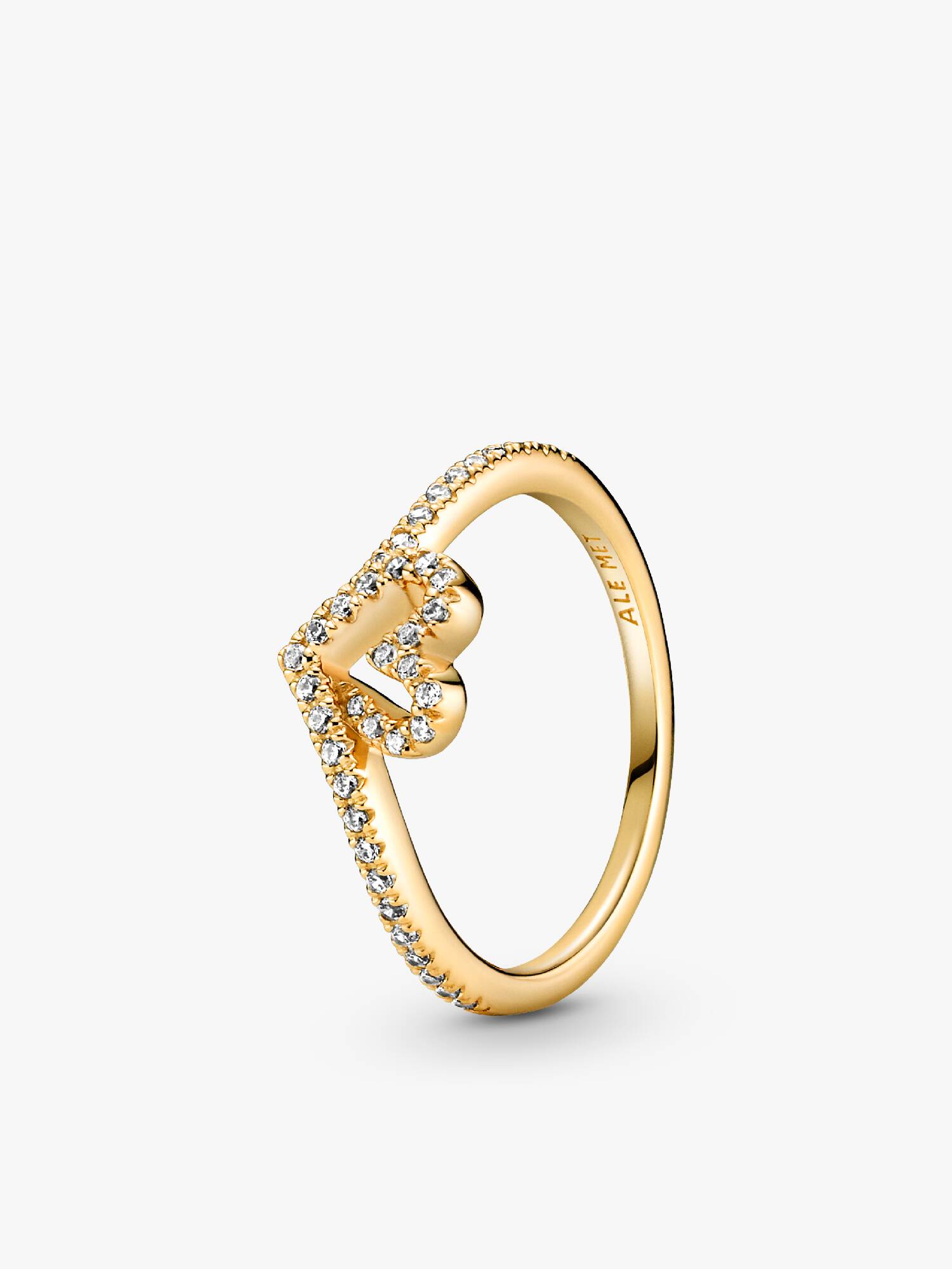 Pandora Timeless Wishbone Funkelndes Herz Ring