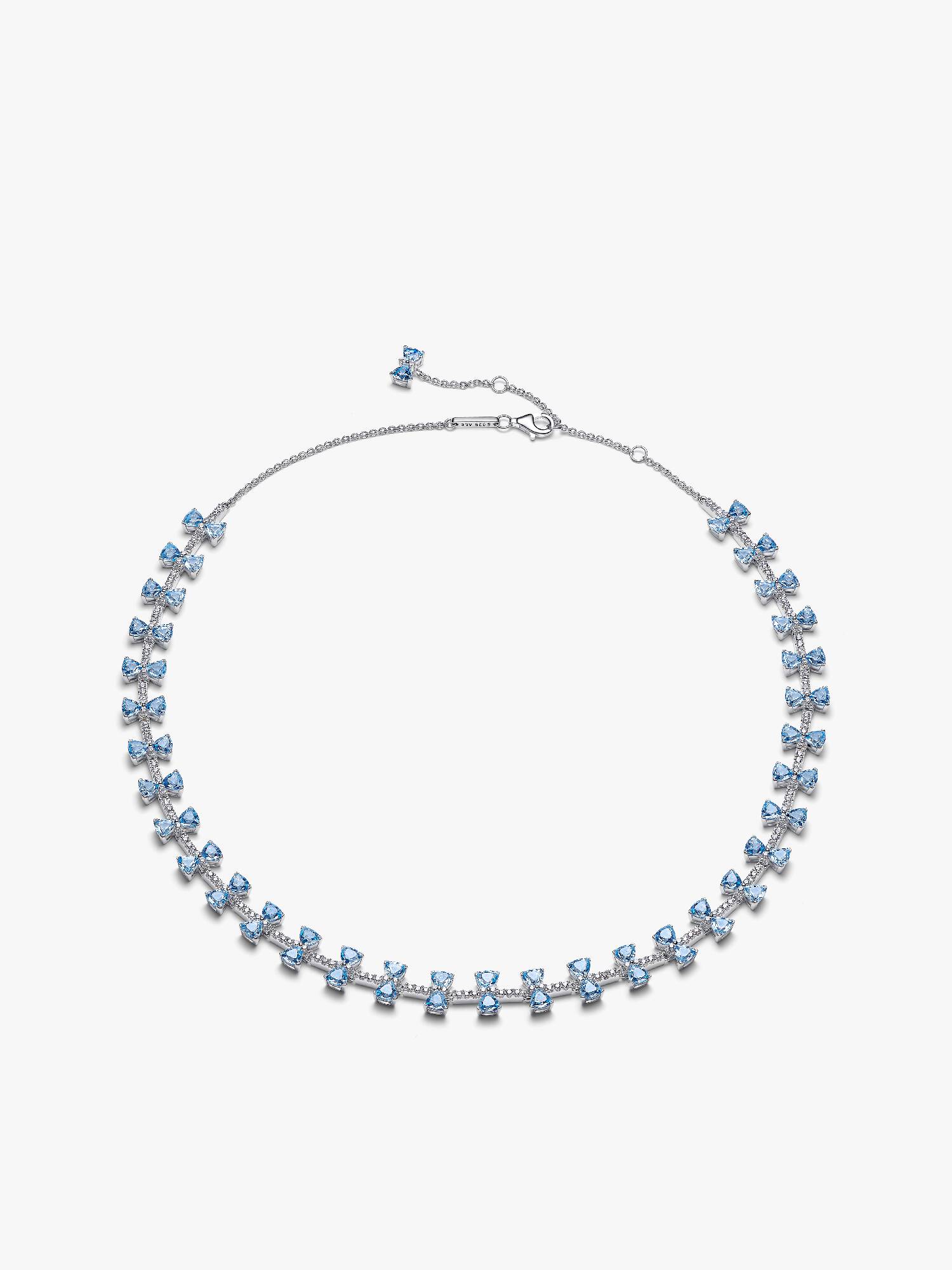Bridgerton Blaue Schleife Halskette