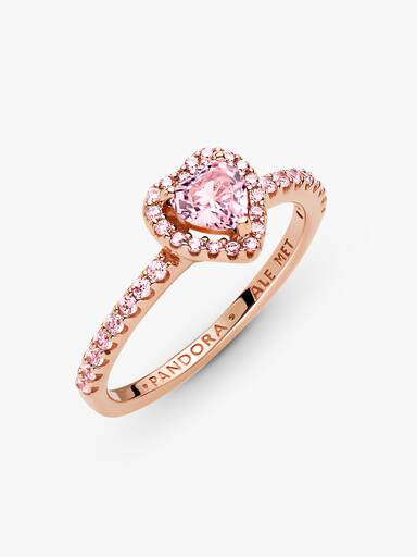 Funkelndes Erhabenes Herz Ring