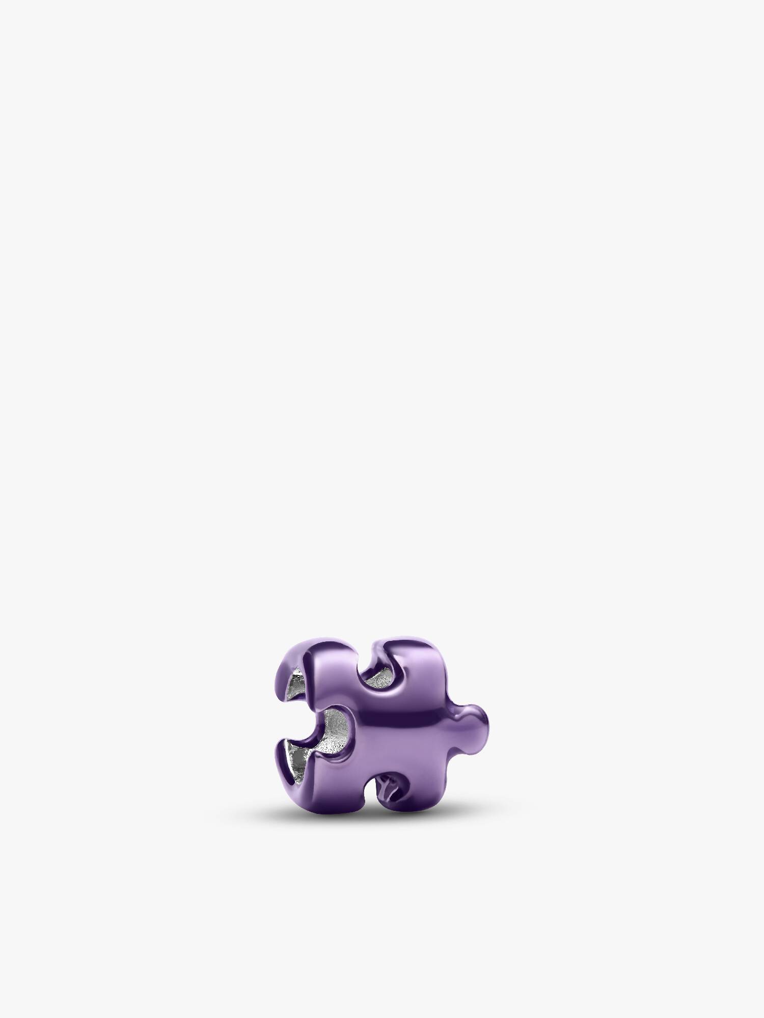 Violettes Puzzleteil Mini-Charm