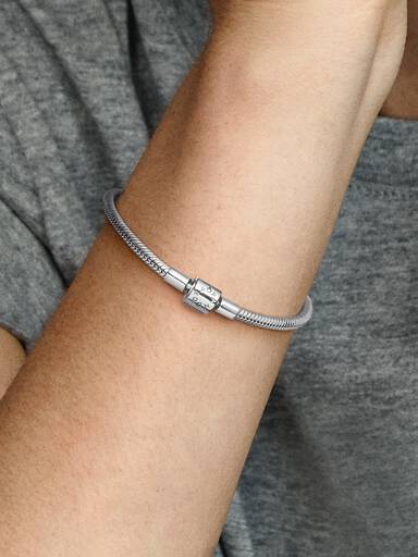 Verspieltes Zylinder-Verschluss Schlangen-Gliederarmband