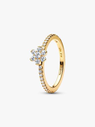 Funkelnde Blume Ring