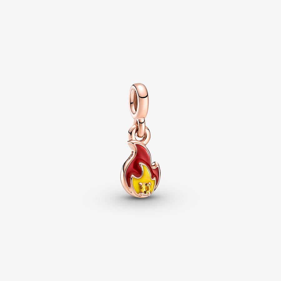 Pandora ME Brennende Flamme Mini-Charm-Anhänger image number 0