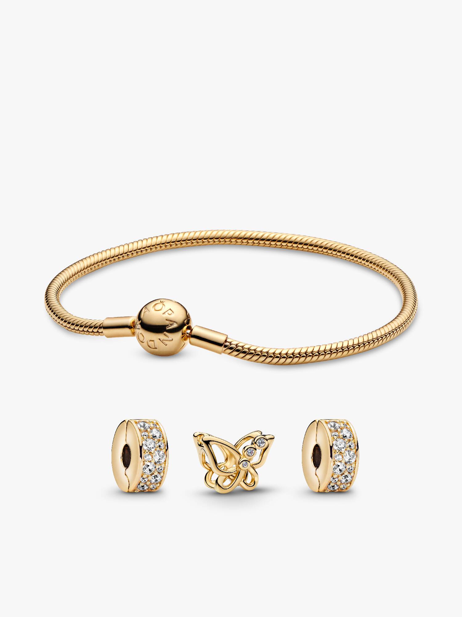 Schmuckset Schmetterling und Clip-Armband