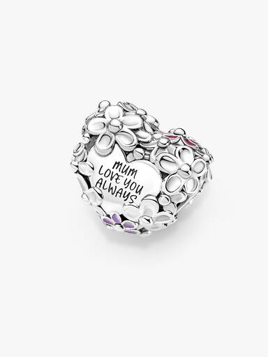 Mum Gänseblümchen Herz Charm