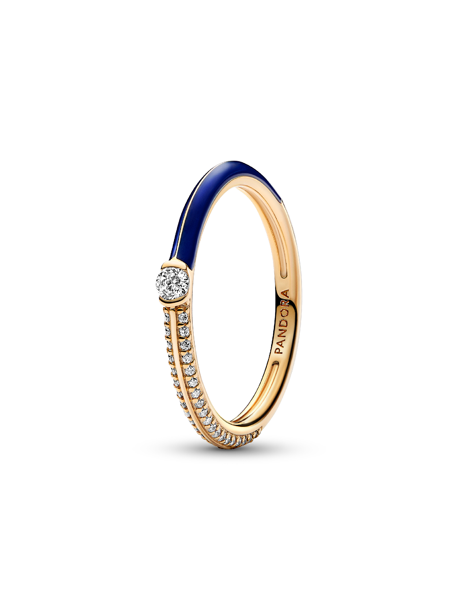 Pandora ME Pavé & Blau Doppelring