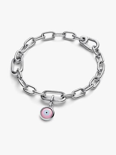 Gravierbarer Evil Eye Murano-Glas Mini-Charm-Anhänger