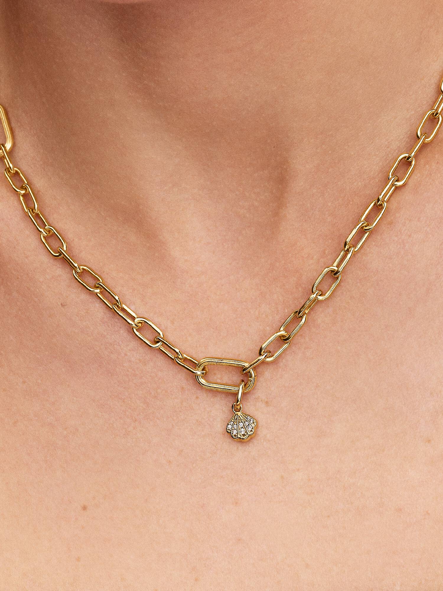 Funkelnde Muschel Mini-Charm-Anhänger
