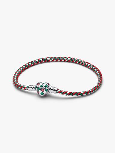 Mintgrüne Kordel Kastenkette Armband