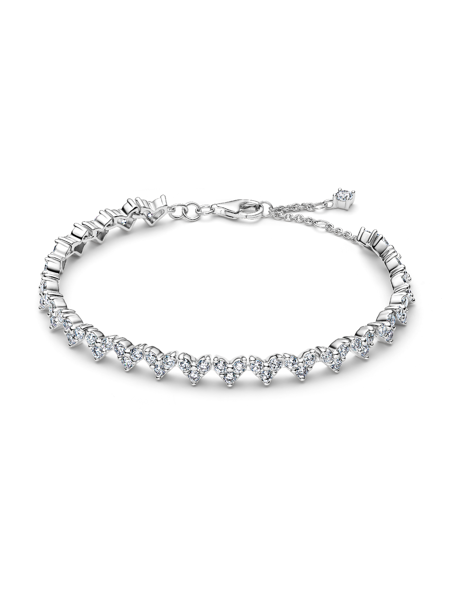 Drei Steine Herz Armband