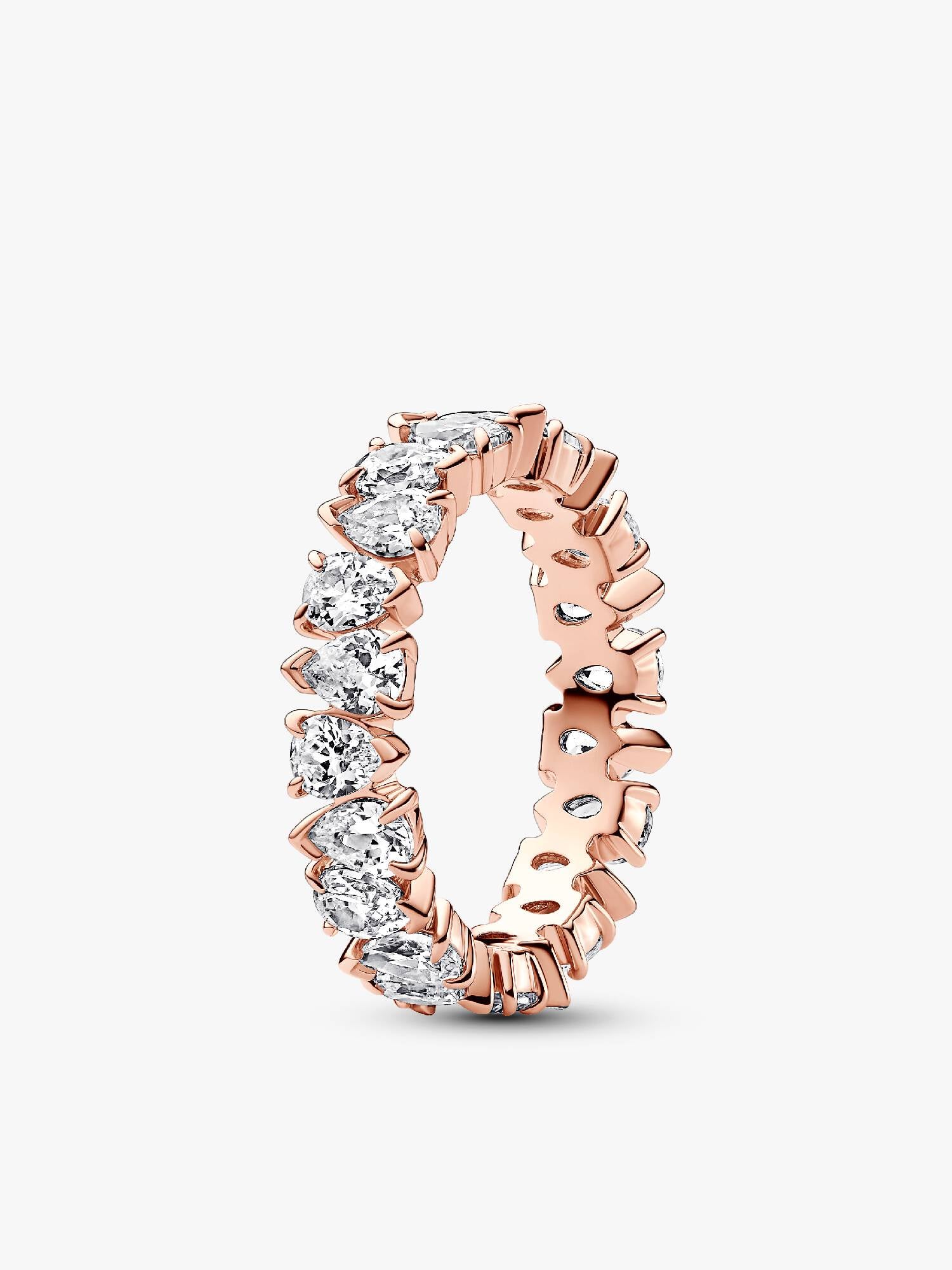 Abwechselnd Funkelnder Band-Ring