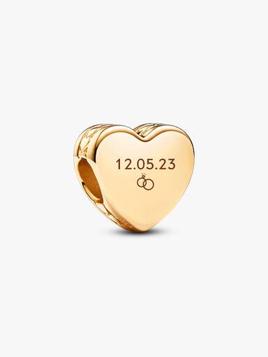 Gravierbares Herz Charm