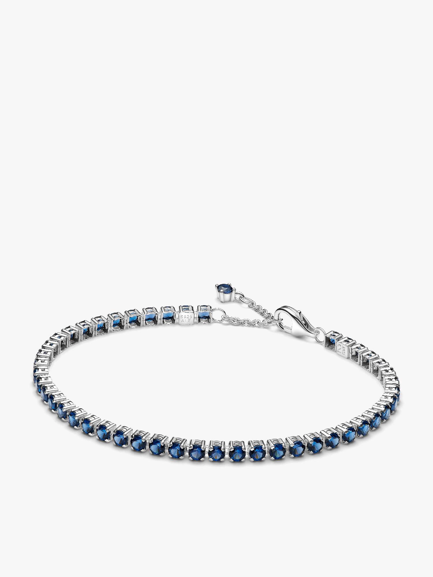 Funkelndes Blaues Tennisarmband