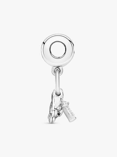 Nuckelflasche und Babyschuhe Charm-Anhänger