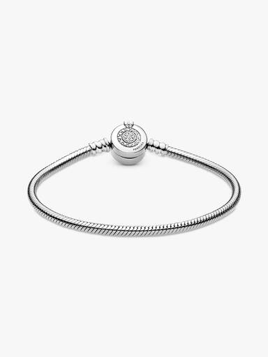 Funkelndes Crown O Schlangen-Gliederarmband