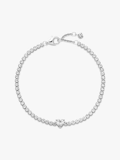 Funkelndes Herz Tennisarmband