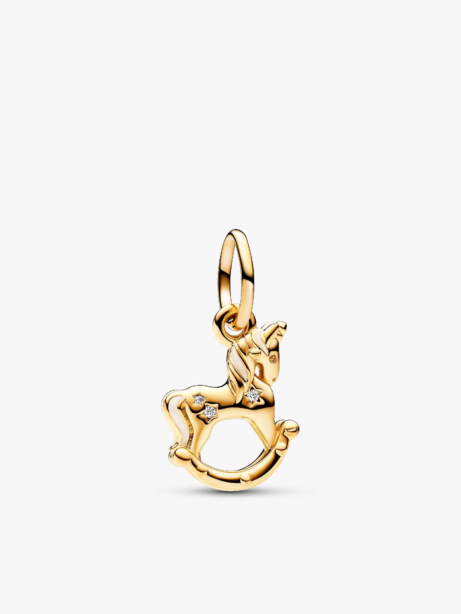 Schaukel-Einhorn Charm-Anhänger