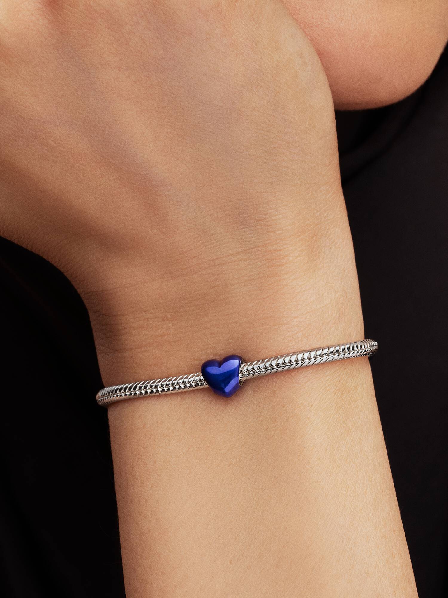 Blaues Herz Mini-Charm
