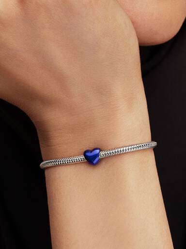 Blaues Herz Mini-Charm