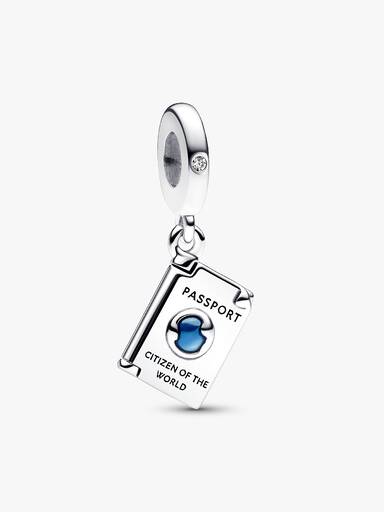 Aufklappbarer Reisepass Charm-Anhänger