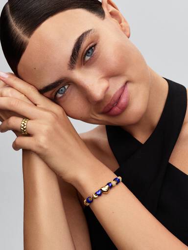Blauer Mond Mini-Charm