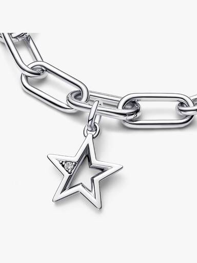 Pandora ME Funkelnder Stern Medaillon-Charm