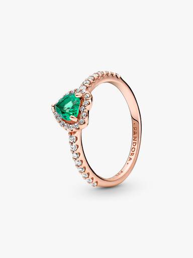 Funkelndes Erhabenes Herz Ring