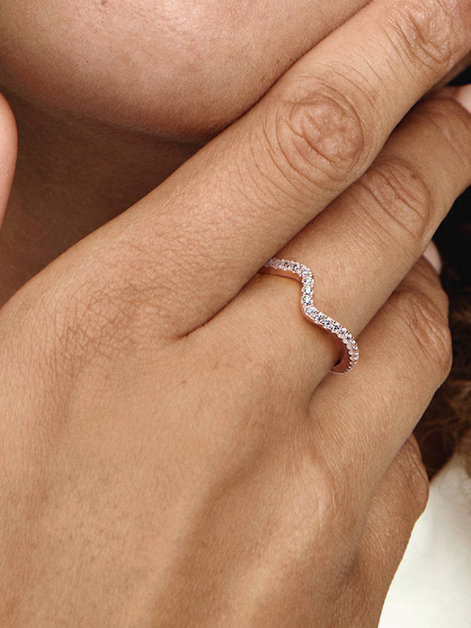 Funkelnde Welle Ring