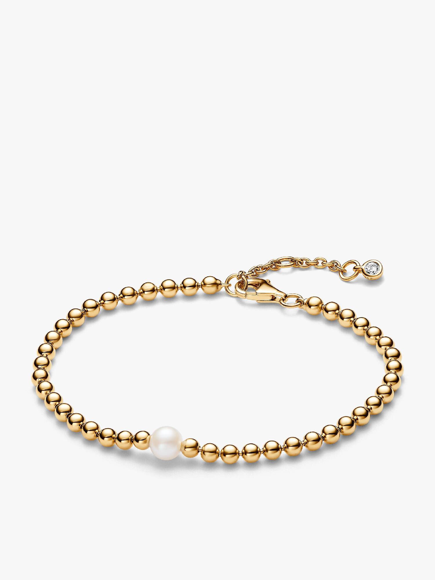 Behandelte Süßwasserzuchtperle & Kugeln Armband