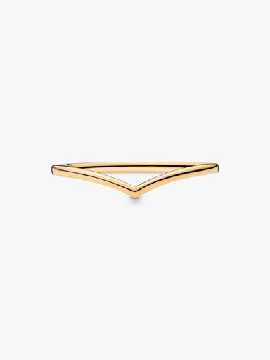 Polierter Wishbone-Ring