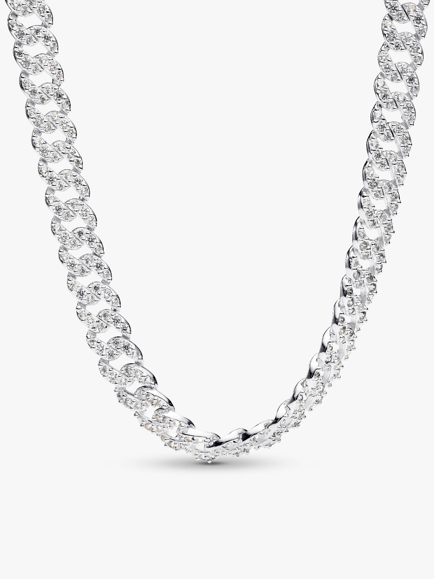 Pavé Cuban Gliederhalskette