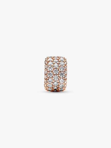 Funkelndes Dreireihiges Pavé-Charm