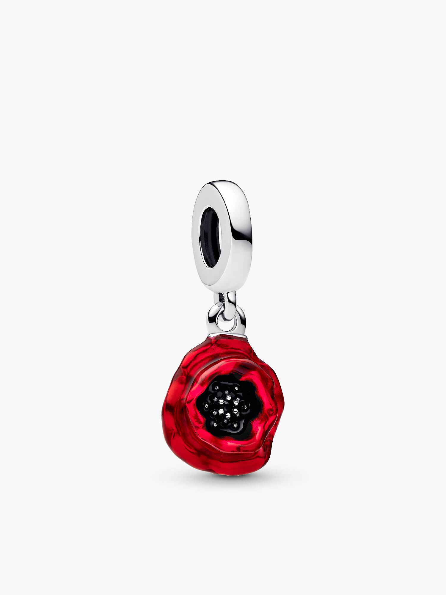 Roter Blume Charm-Anhänger