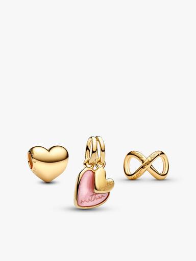Goldfarbenes Charm‑Set