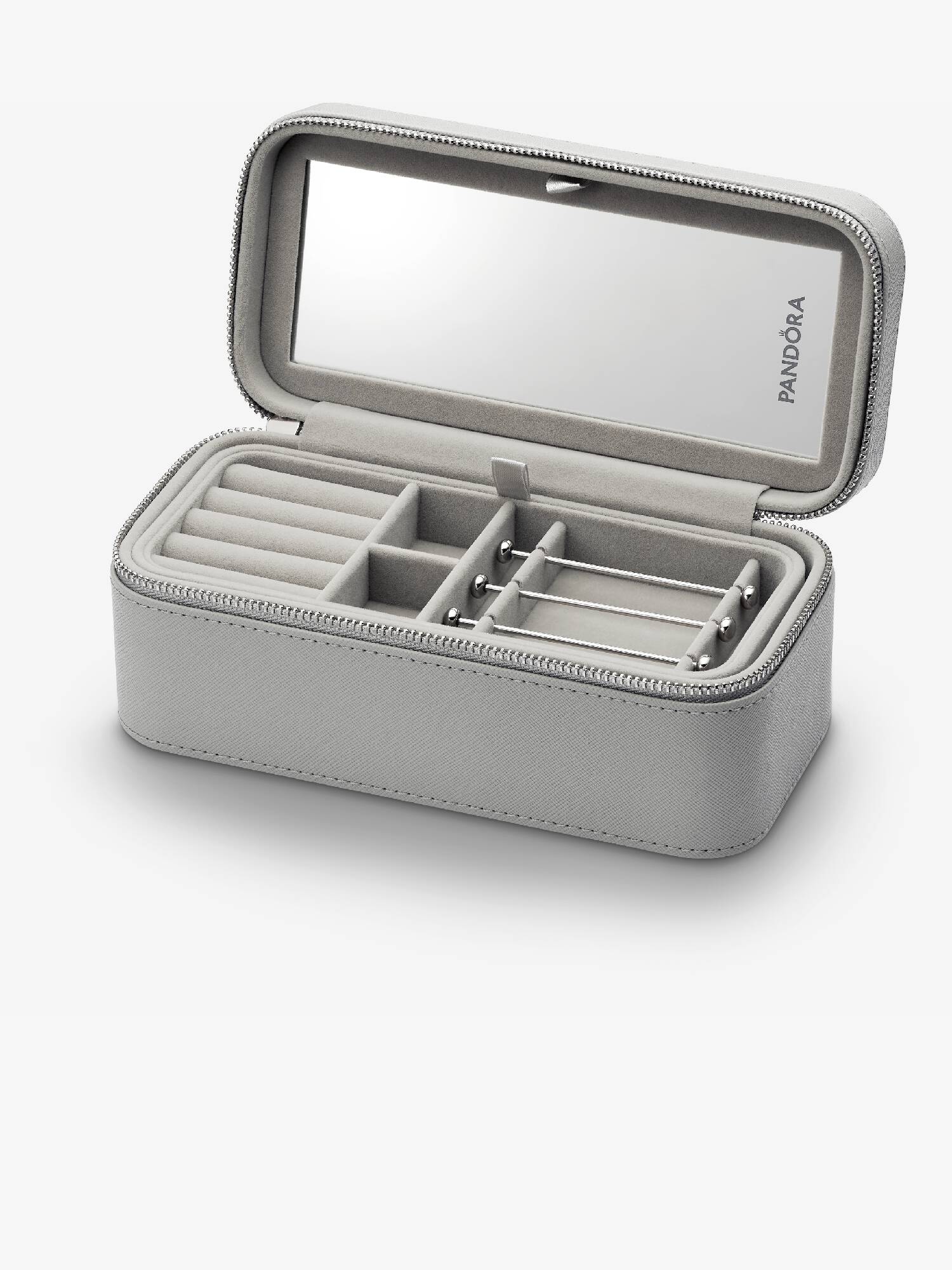 Kleine graue Schmuckbox